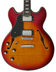 Guitarra eléctrica semi caja Sire Larry Carlton H7 LH - Cherry sunburst
