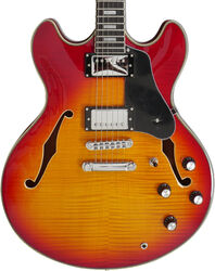 Guitarra eléctrica semi caja Sire Larry Carlton H7 - Cherry sunburst