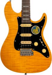 Guitarra eléctrica con forma de str. Sire Larry Carlton S7 FM New Gen - natural satin