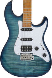 Guitarra eléctrica con forma de str. Sire Larry Carlton S7 FM - Trans blue