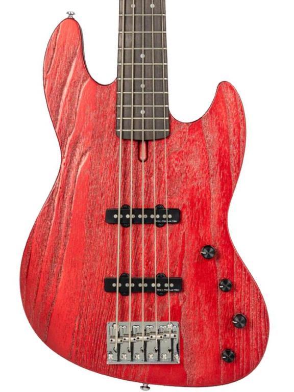 Bajo eléctrico de cuerpo sólido Sire Marcus Miller V6 5ST - candy apple red
