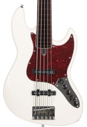 Bajo eléctrico de cuerpo sólido Sire Marcus Miller V7 Alder 5ST Fretless 5-String (2nd Gen) - Antique white