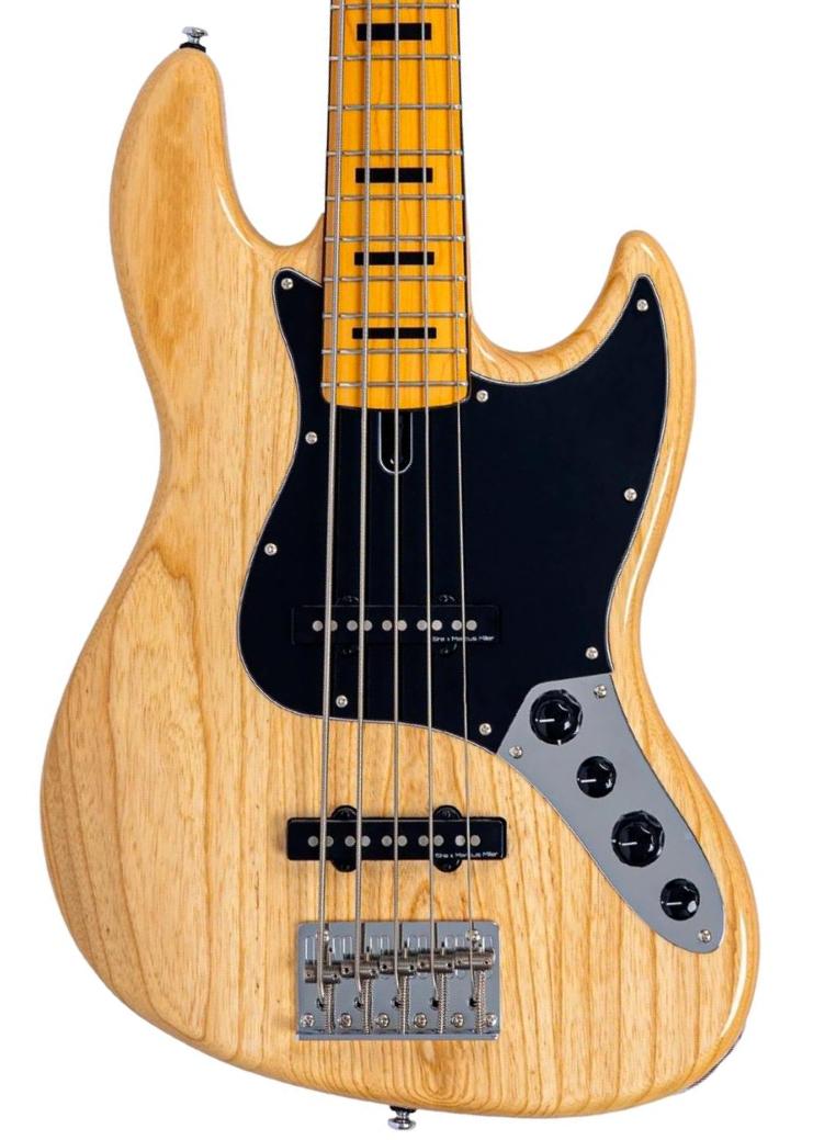 Bajo eléctrico de cuerpo sólido Sire Marcus Miller V7 Vintage Ash New Gen (5-String) - natural