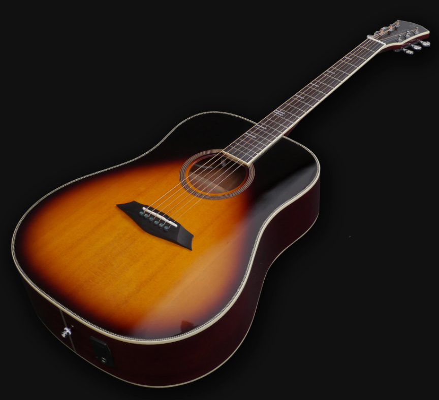 Sire Larry Carlton A4-d Dreadnought Epicea Acajou Rw - Vintage Sunburst - Guitarra electro acustica - Variation 1