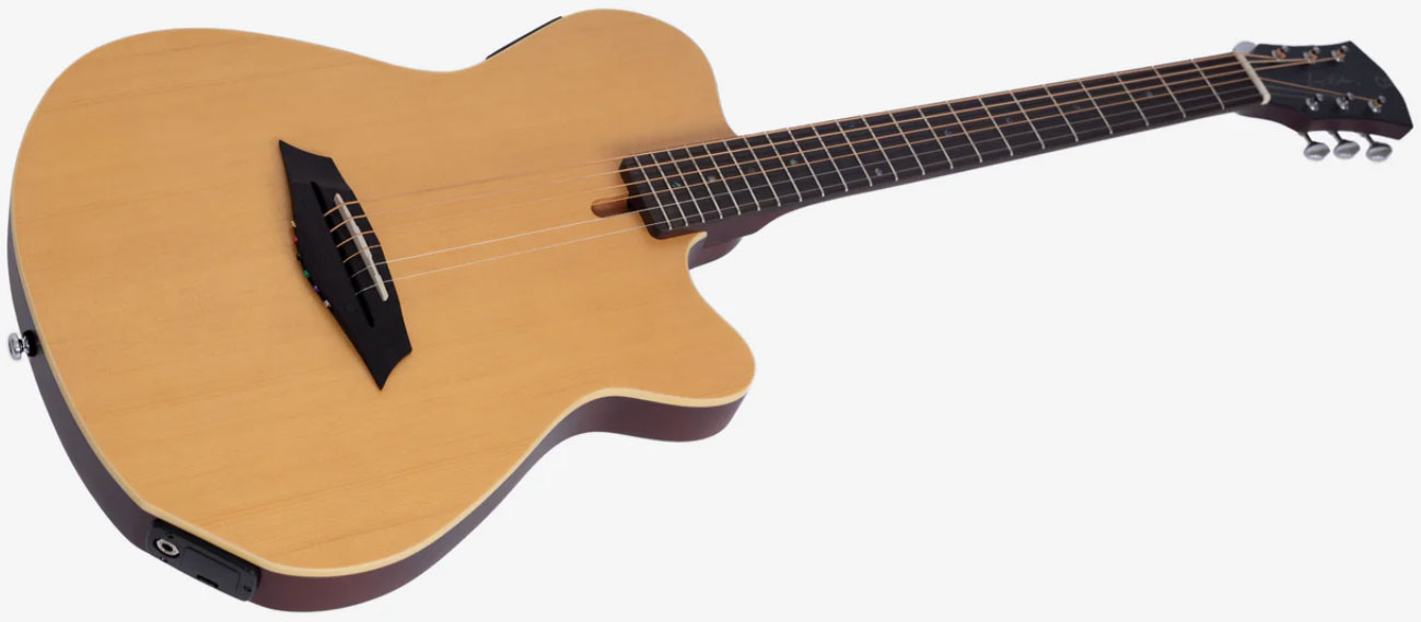 Sire Larry Carlton G5a Solid Acoustic Cw Signature Epicea Acajou Rw - Natural Satin - Guitarra folk - Variation 2
