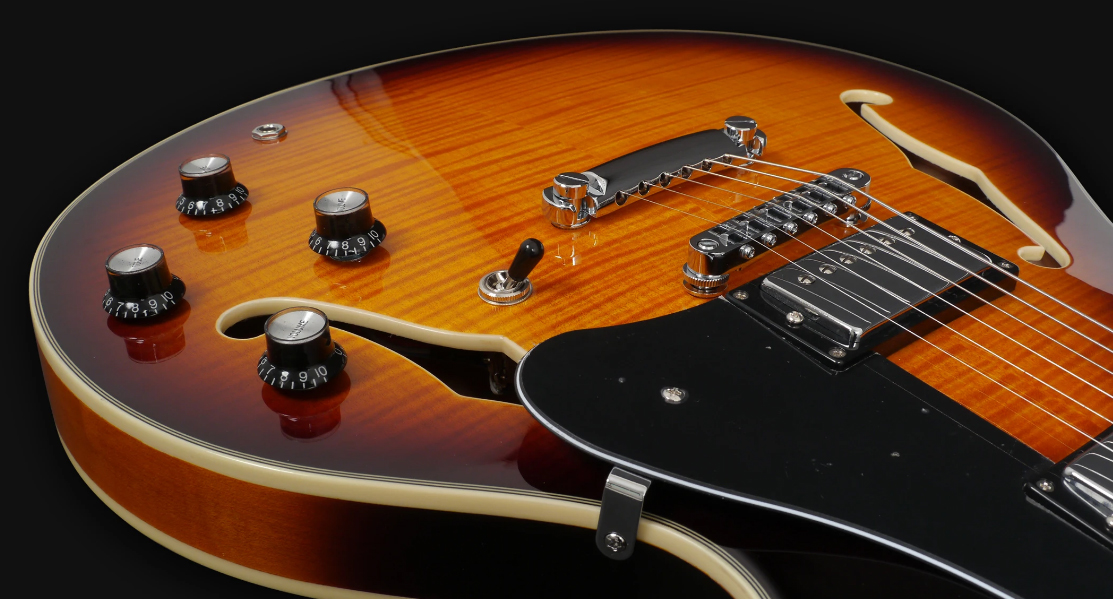 Sire Larry Carlton H7 Signature Ht Hh Eb - Vintage Sunburst - Guitarra eléctrica semi caja - Variation 3