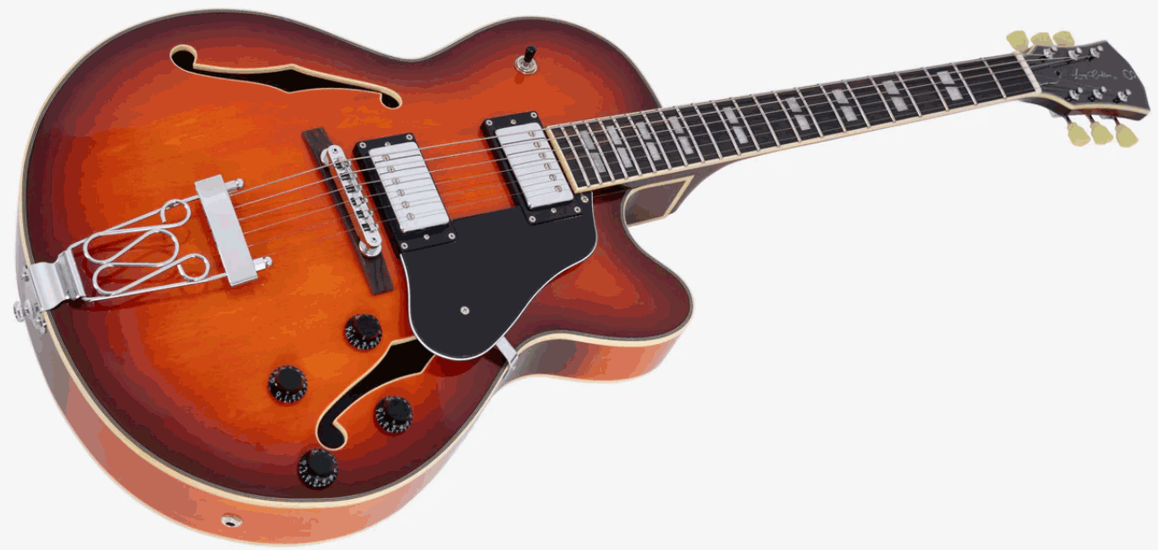 Sire Larry Carlton H7f 2h Ht Eb - Tobacco Burst - Guitarra elécrica Jazz cuerpo acústico - Variation 2