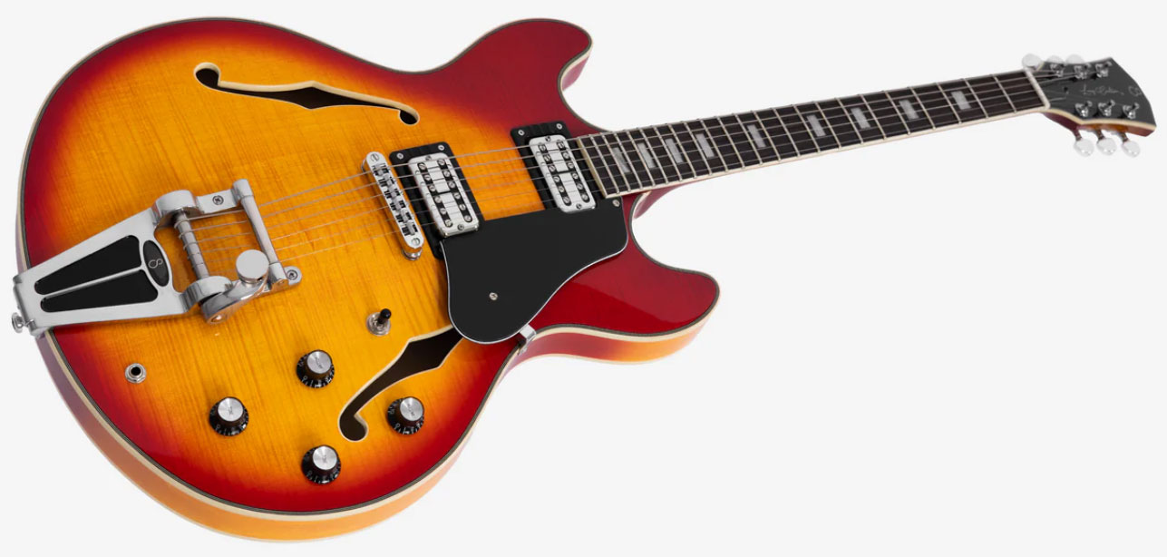 Sire Larry Carlton H7t Signature 2h Ht Eb - Cherry Sunburst - Guitarra eléctrica semi caja - Variation 2