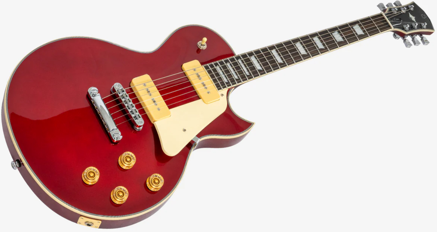 Sire Larry Carlton L7v New Gen 2s P90 Ht Eb - Candy Apple Red - Guitarra eléctrica de corte único. - Variation 2