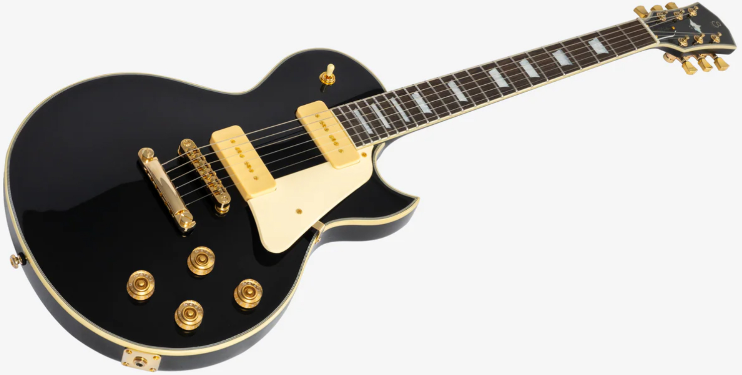 Sire Larry Carlton L7v New Gen 2s P90 Ht Eb - Black - Guitarra eléctrica de corte único. - Variation 2