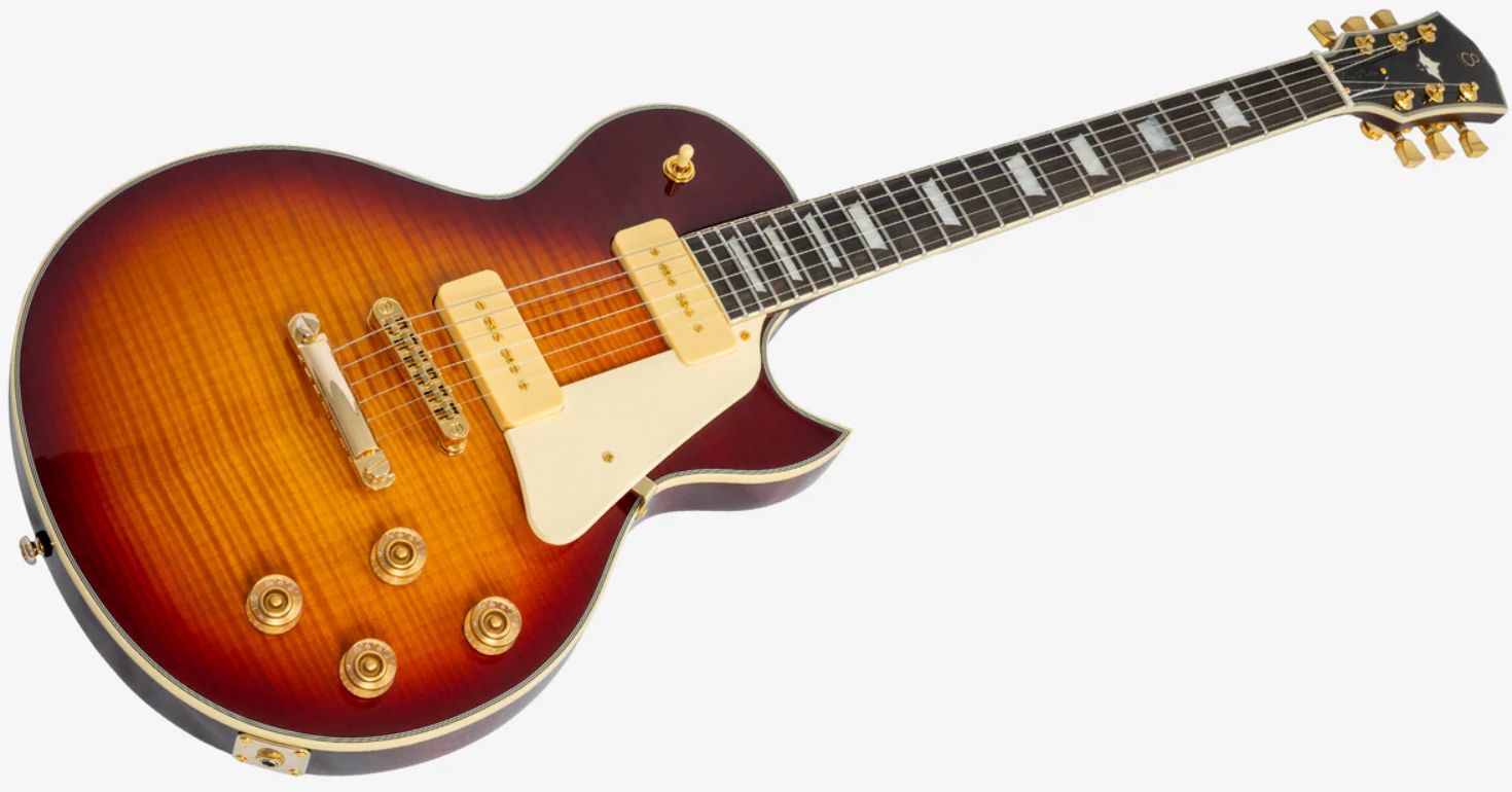 Sire Larry Carlton L7v New Gen 2s P90 Ht Eb - Tobacco Sunburst - Guitarra eléctrica de corte único. - Variation 2