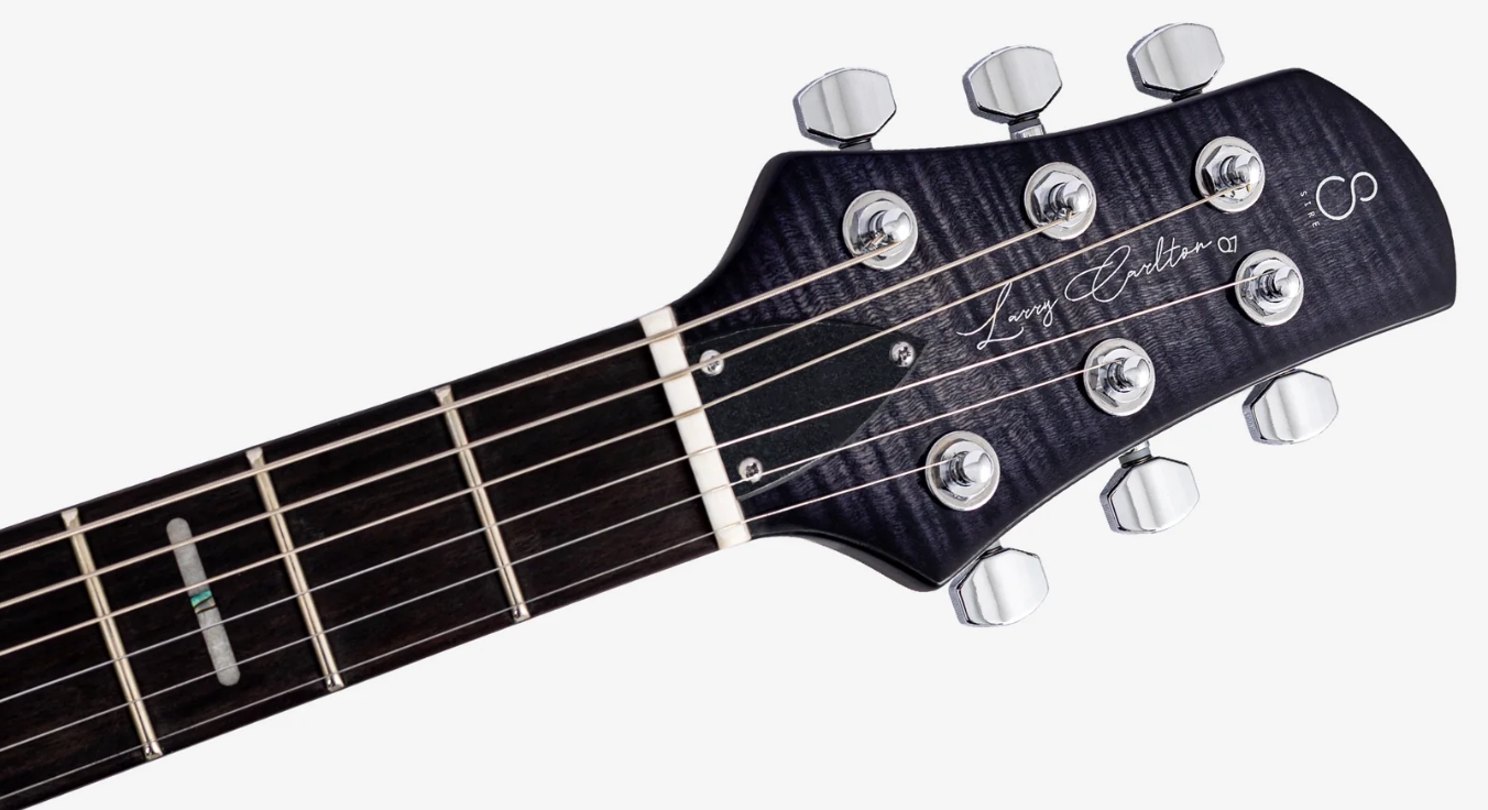 Sire Larry Carlton Q7 Hollow 2h Ht Eb - Transparent Black - Guitarra eléctrica semi caja - Variation 3