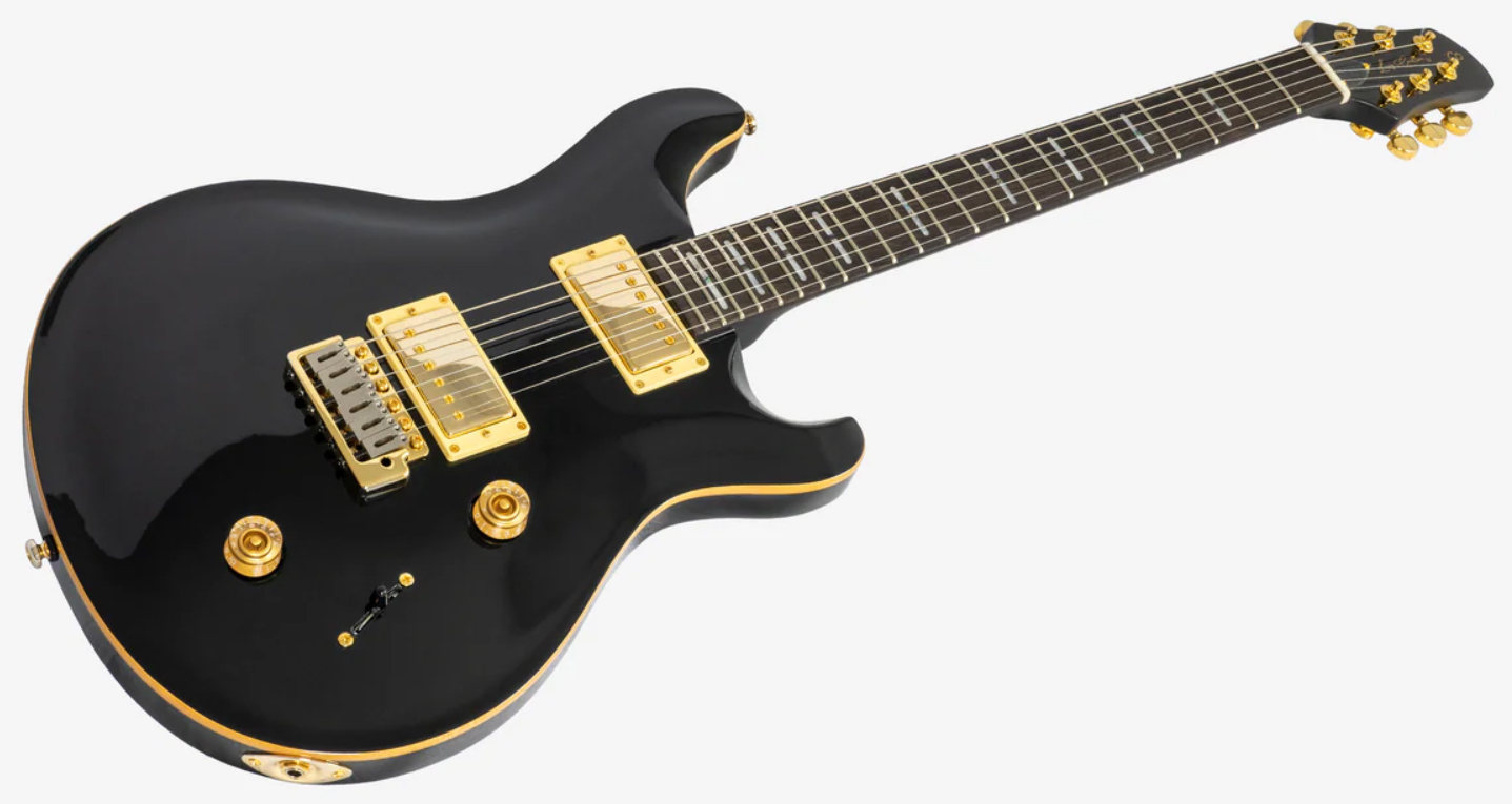 Sire Larry Carlton Q7 Lh Gaucher 2h Trem Eb - Black - Guitarra eléctrica de doble corte - Variation 2