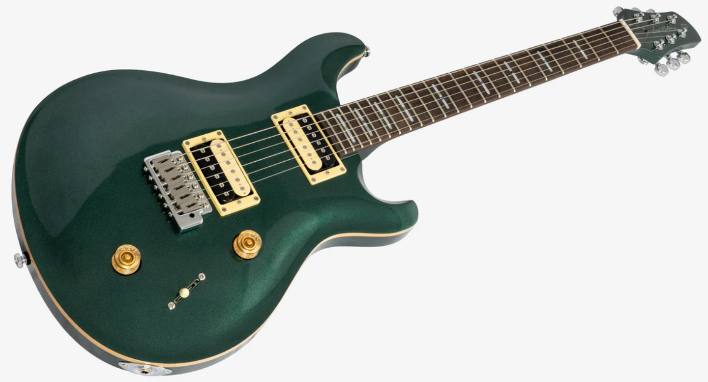 Sire Larry Carlton Q7 Lh Gaucher 2h Trem Eb - Metallic Green - Guitarra eléctrica de doble corte - Variation 2