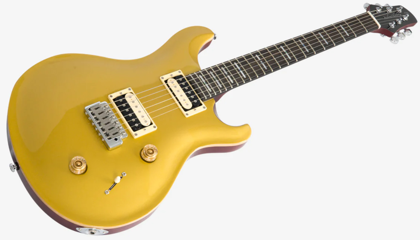 Sire Larry Carlton Q7 Lh Gaucher 2h Trem Eb - Metallic Gold - Guitarra eléctrica de doble corte - Variation 2