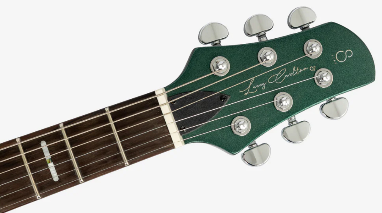 Sire Larry Carlton Q7 Lh Gaucher 2h Trem Eb - Metallic Green - Guitarra eléctrica de doble corte - Variation 3