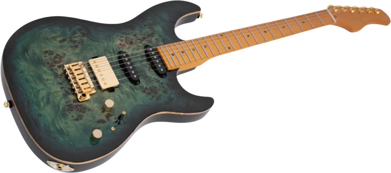 Sire Larry Carlton S10 Hss Trem Mn - Transparent Green - Guitarra eléctrica con forma de str. - Variation 2