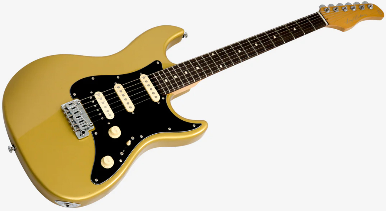 Sire Larry Carlton S3 Hss New Gen Trem Rw - Metallic Gold - Guitarra eléctrica con forma de str. - Variation 2
