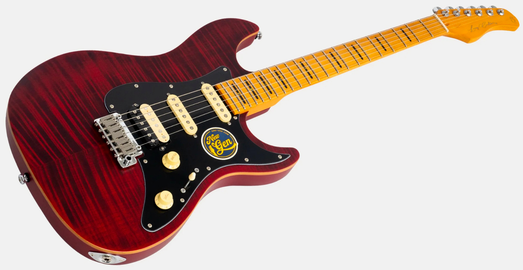 Sire Larry Carlton S7 Fm New Gen Hss Trem Mn - See Through Red - Guitarra eléctrica con forma de str. - Variation 2