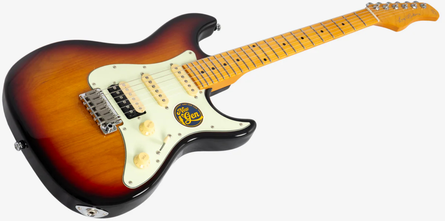 Sire Larry Carlton S7 Hss Lh Gaucher New Gen Trem Mn - 3 Tone Sunburst - Guitarra eléctrica con forma de str. - Variation 2