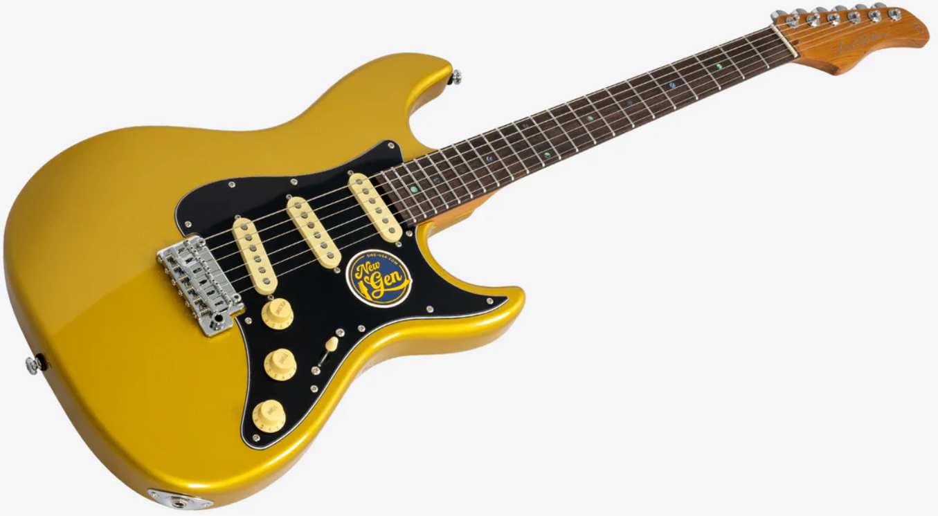 Sire Larry Carlton S7 Lh Gaucher New Gen 3s Trem Rw - Metallic Gold - Guitarra eléctrica con forma de str. - Variation 2