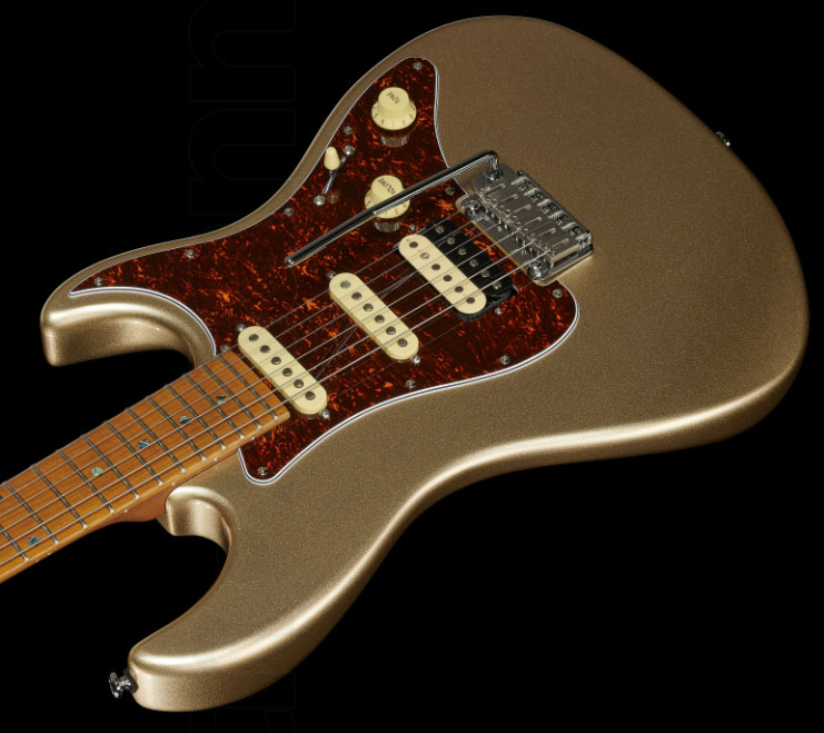 Sire Larry Carlton S7 Signature Hss Trem Rw - Champagne Gold Metal - Guitarra eléctrica con forma de str. - Variation 2