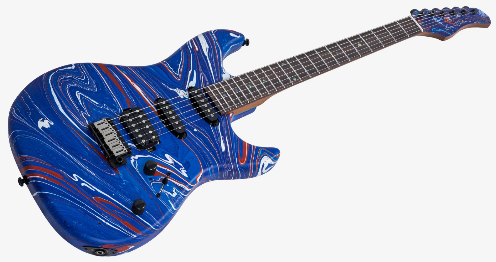 Sire Larry Carlton S7 Sw Hss Trem Rw - Blue Swirl - Guitarra eléctrica con forma de str. - Variation 2