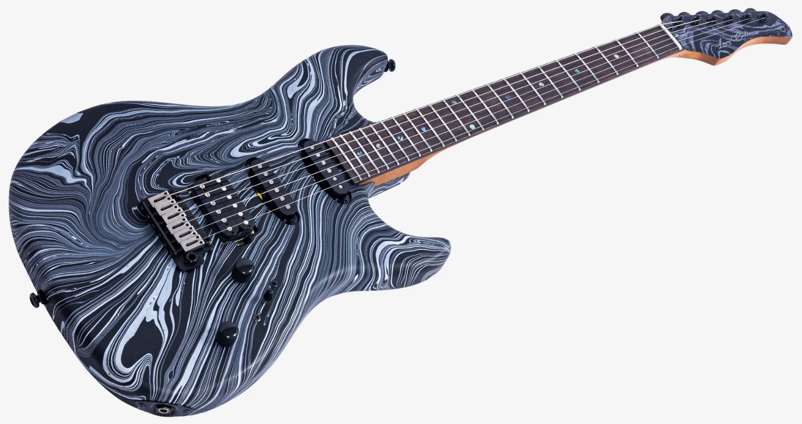 Sire Larry Carlton S7 Sw Hss Trem Rw - Black Swirl - Guitarra eléctrica con forma de str. - Variation 2