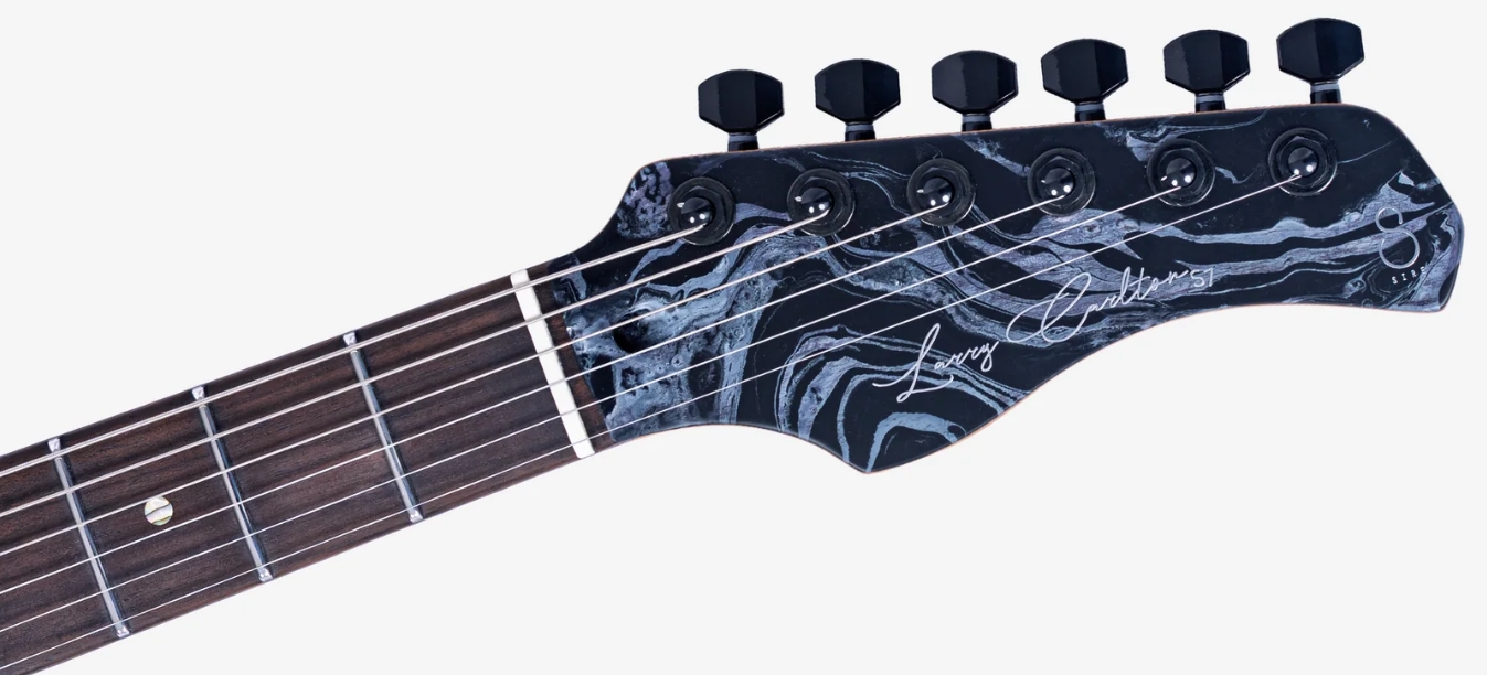Sire Larry Carlton S7 Sw Hss Trem Rw - Black Swirl - Guitarra eléctrica con forma de str. - Variation 3
