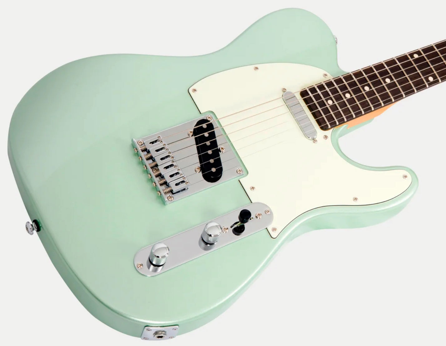 Sire Larry Carlton T3 New Gen 2s Ht Rw - Surf Green Metallic - Guitarra eléctrica con forma de tel - Variation 2