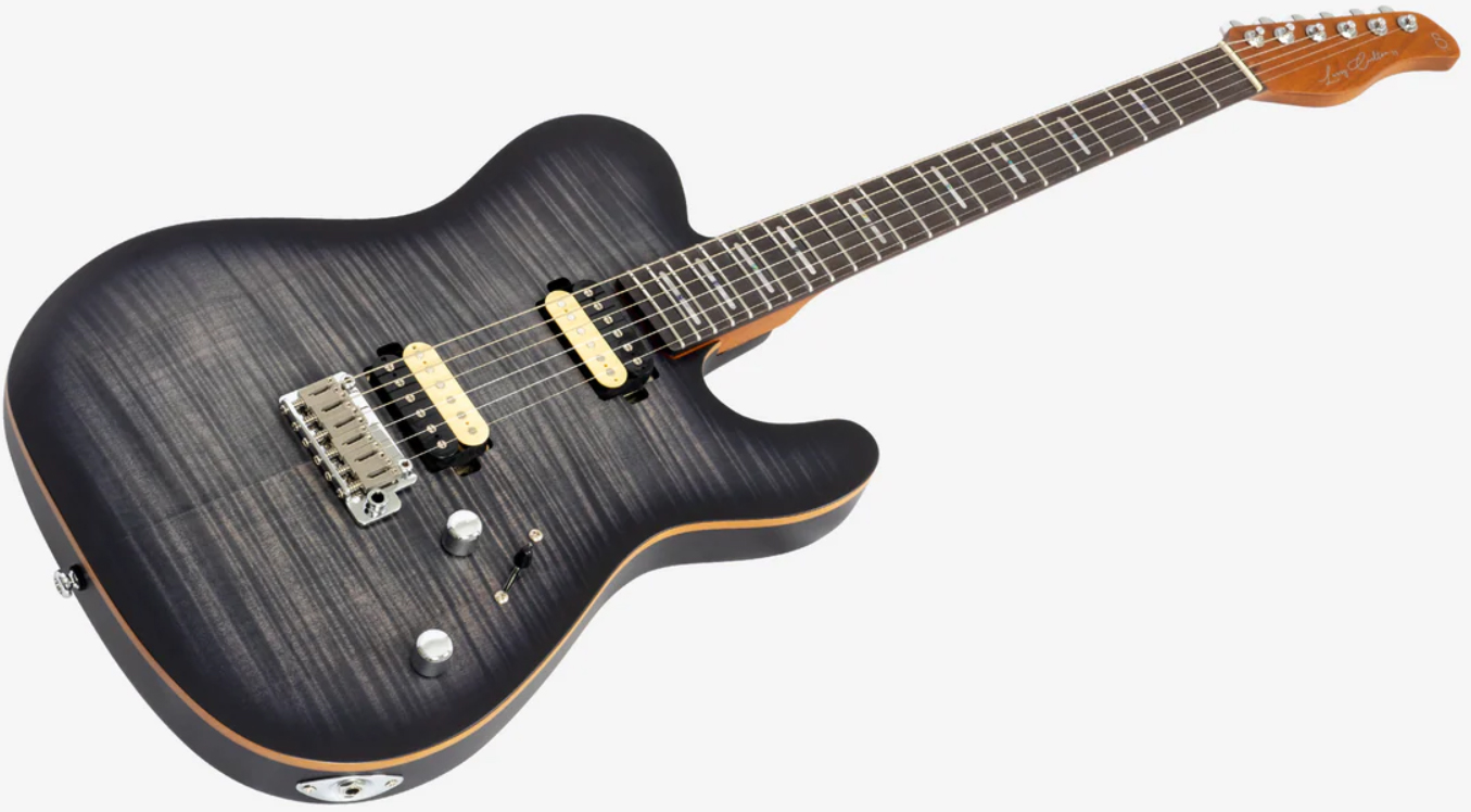 Sire Larry Carlton T7 Fm New Gen 2h Trem Rw - Transparent Black - Guitarra eléctrica con forma de tel - Variation 2