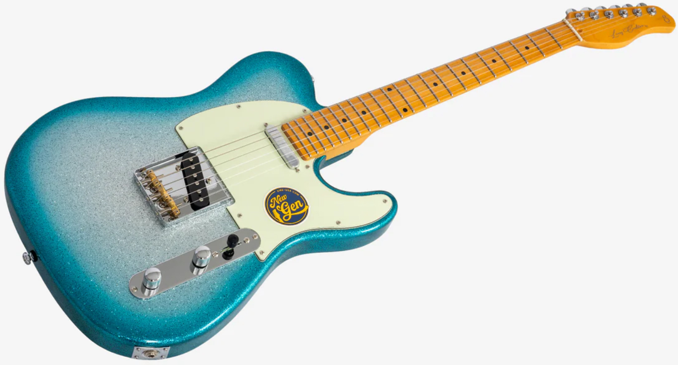 Sire Larry Carlton T7 Lh Gaucher New Gen 2s Ht Mn - Skyburst Sparkle - Guitarra eléctrica con forma de tel - Variation 2