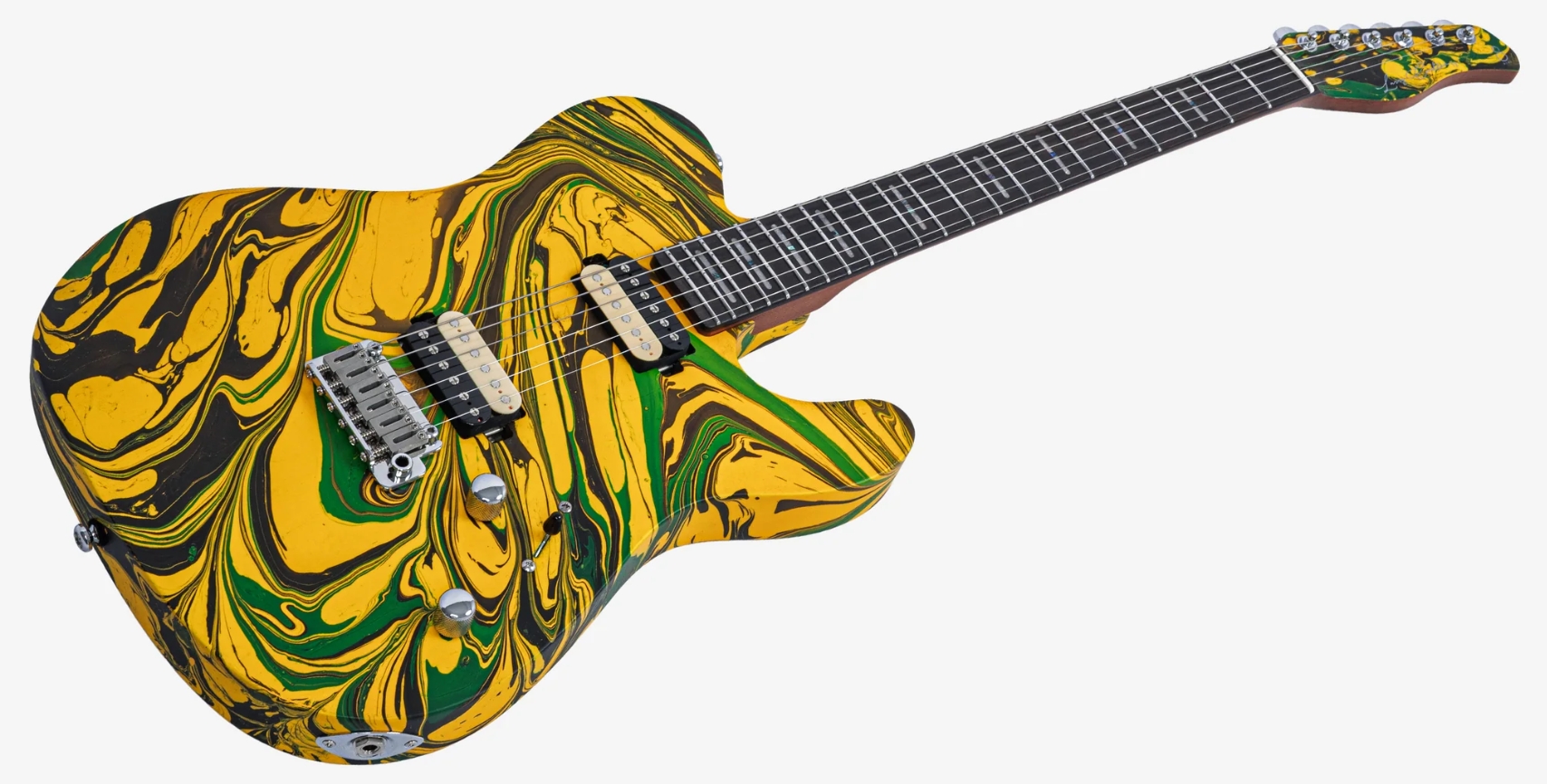 Sire Larry Carlton T7 Sw 2h Trem Rw - Yellow Swirl - Guitarra eléctrica con forma de tel - Variation 2