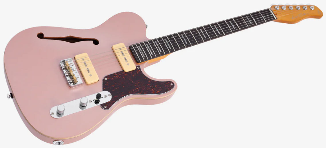 Sire Larry Carlton T7tm Signature 2s P90 Ht Rw - Rosegold - Guitarra eléctrica con forma de tel - Variation 2