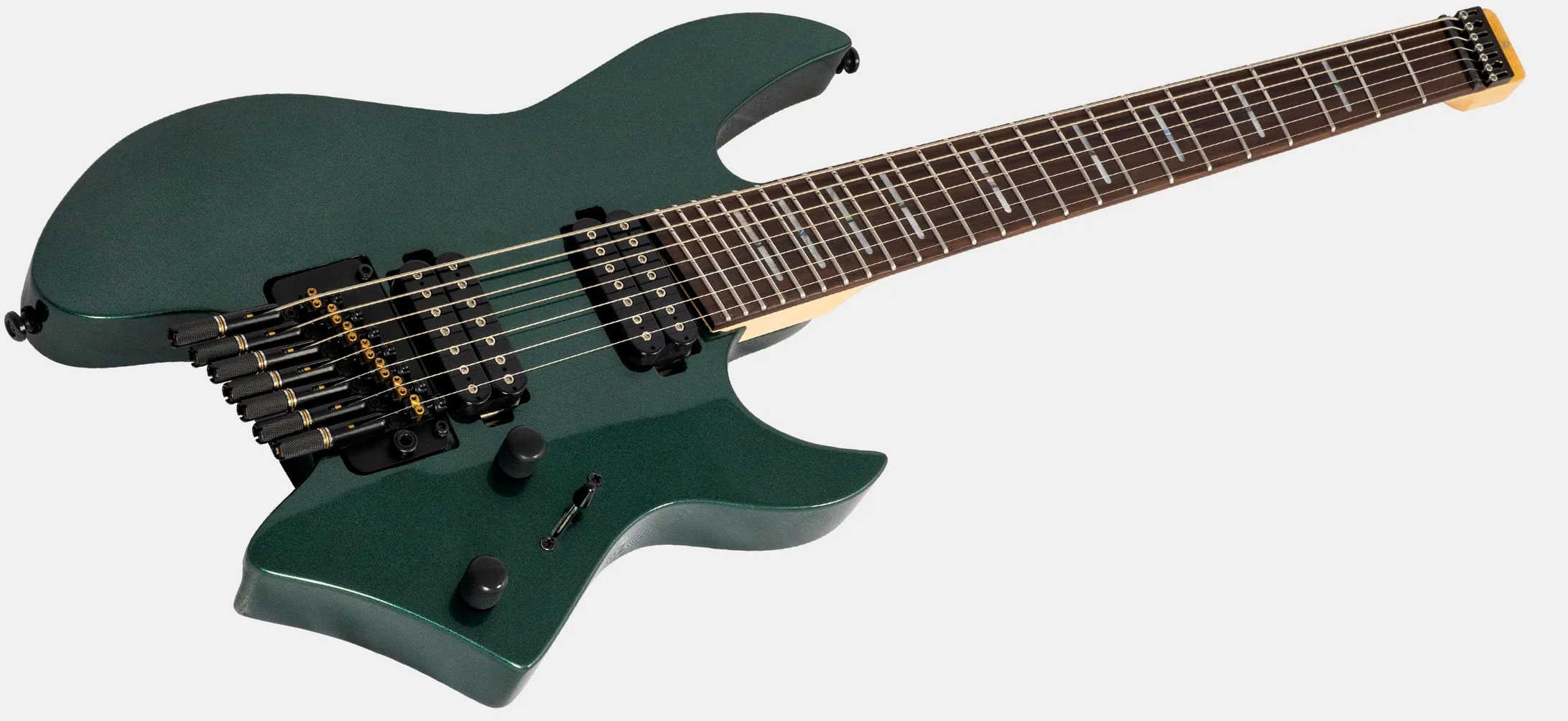 Sire Larry Carlton X6 Headless 7c Multiscale 2h Trem Rw - Metallic Green - Multi-Scale Guitar - Variation 2