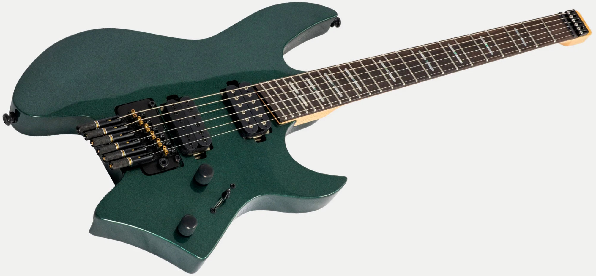 Sire Larry Carlton X6 Headless Multiscale 2h Trem Rw - Metallic Green - Multi-Scale Guitar - Variation 2