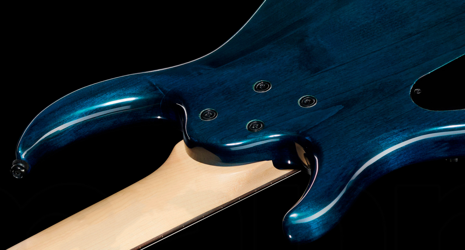 Sire Marcus Miller M5 Swamp Ash 5st Fl Fretless Active Eb - Transparent Blue - Bajo eléctrico de cuerpo sólido - Variation 3