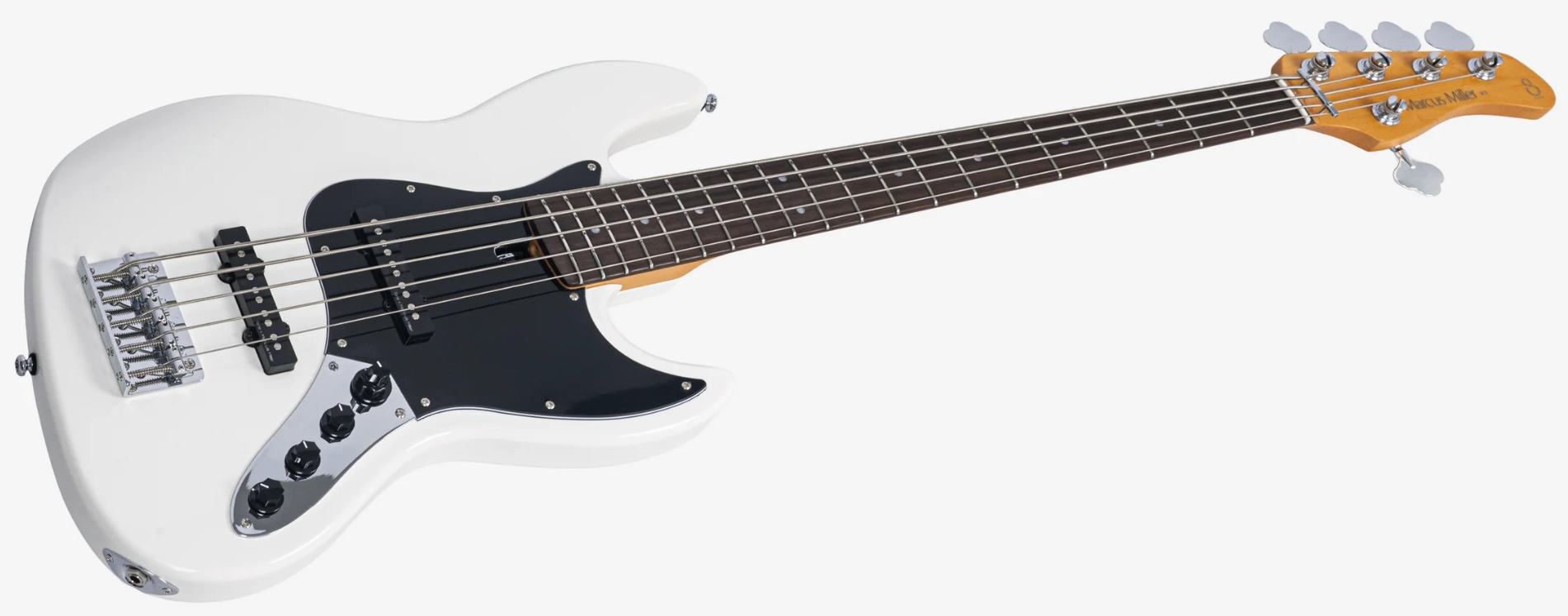 Sire Marcus Miller V3 New Gen 5st Lh 5c Gaucher Active Rw - Antique White - Bajo eléctrico de cuerpo sólido - Variation 2
