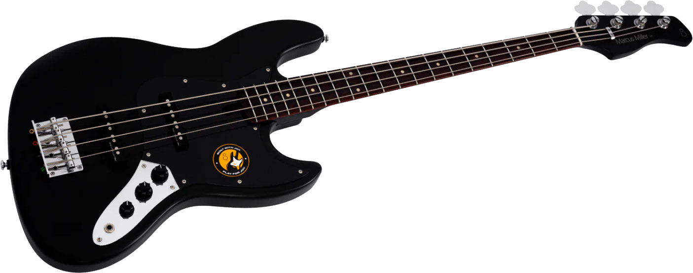 Sire Marcus Miller V3p 4st Lh Gaucher Rw - Black Satin - Bajo eléctrico de cuerpo sólido - Variation 2