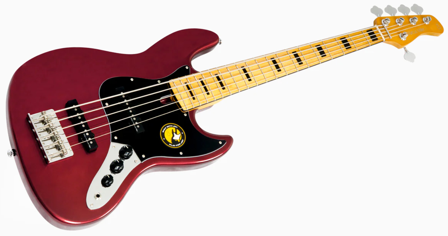 Sire Marcus Miller V5 Alder 5st 5c Mn - Candy Apple Red - Bajo eléctrico de cuerpo sólido - Variation 2