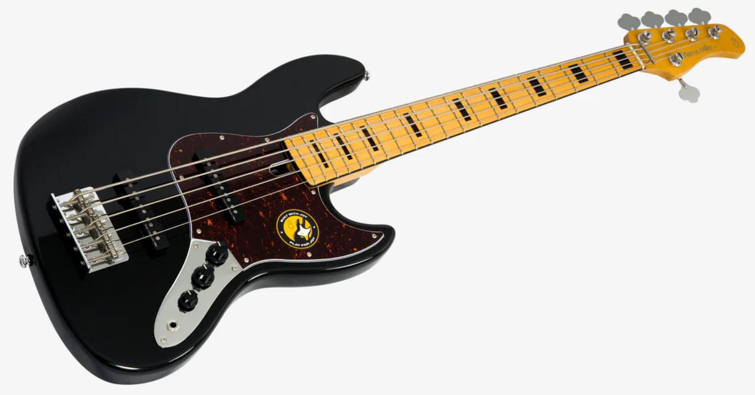Sire Marcus Miller V5 Alder 5st 5c Mn - Black - Bajo eléctrico de cuerpo sólido - Variation 2