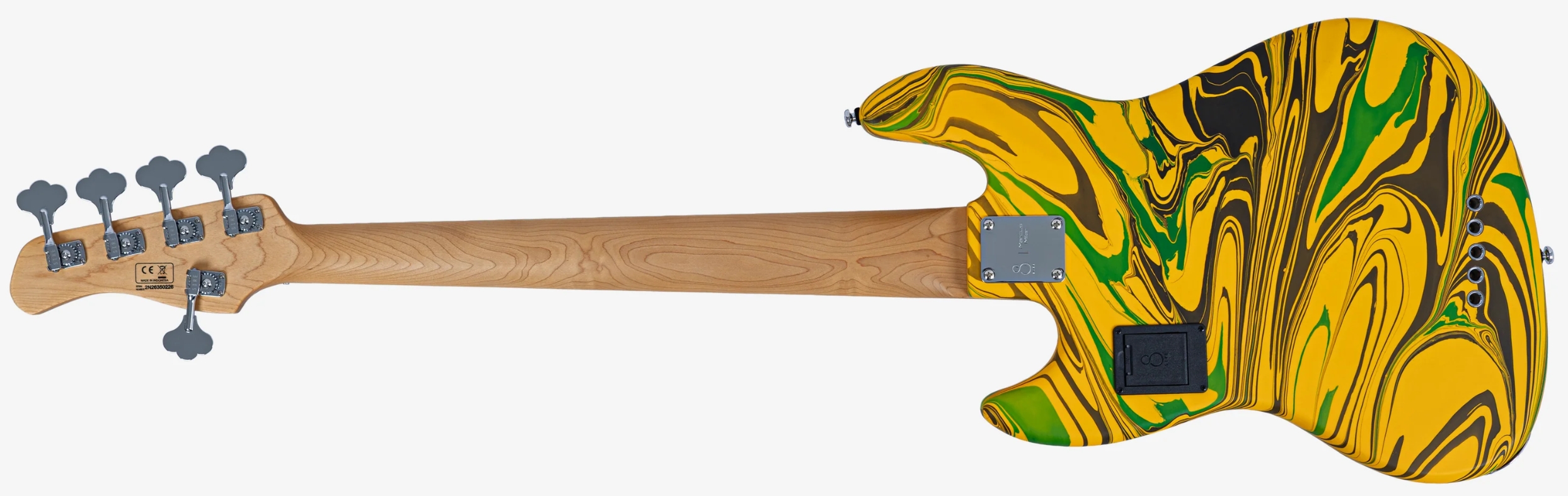 Sire Marcus Miller V7 Alder 2nd Gen 5st 5c Active Eb - Yellow Swirl - Bajo eléctrico de cuerpo sólido - Variation 1