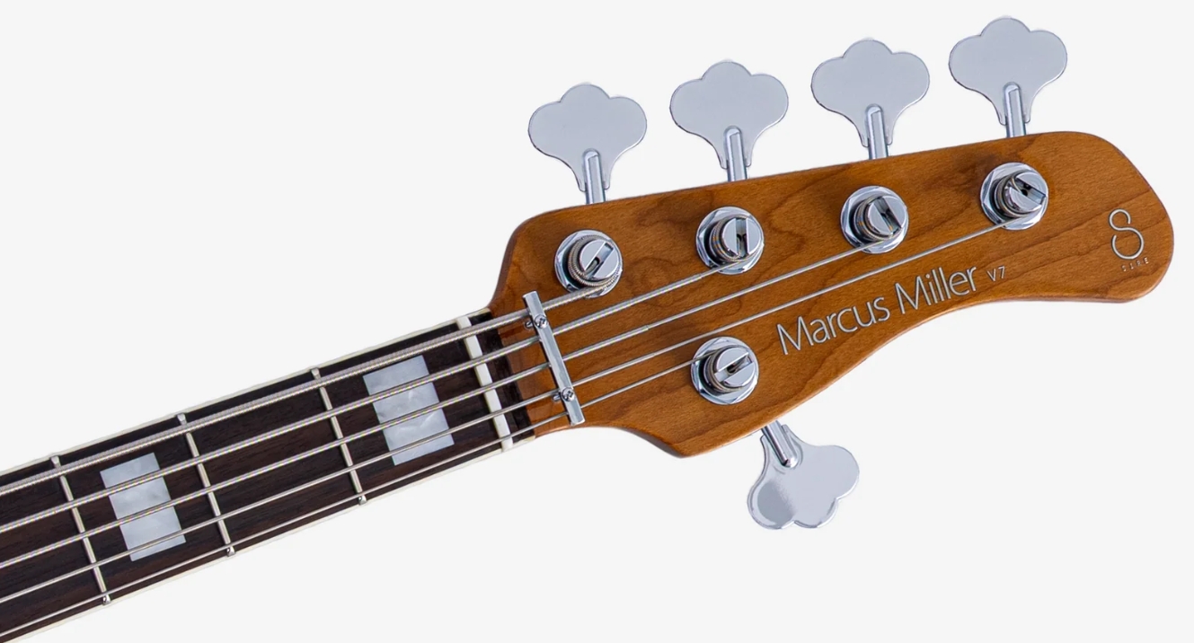Sire Marcus Miller V7 Alder 2nd Gen 5st 5c Active Eb - Antique White - Bajo eléctrico de cuerpo sólido - Variation 3