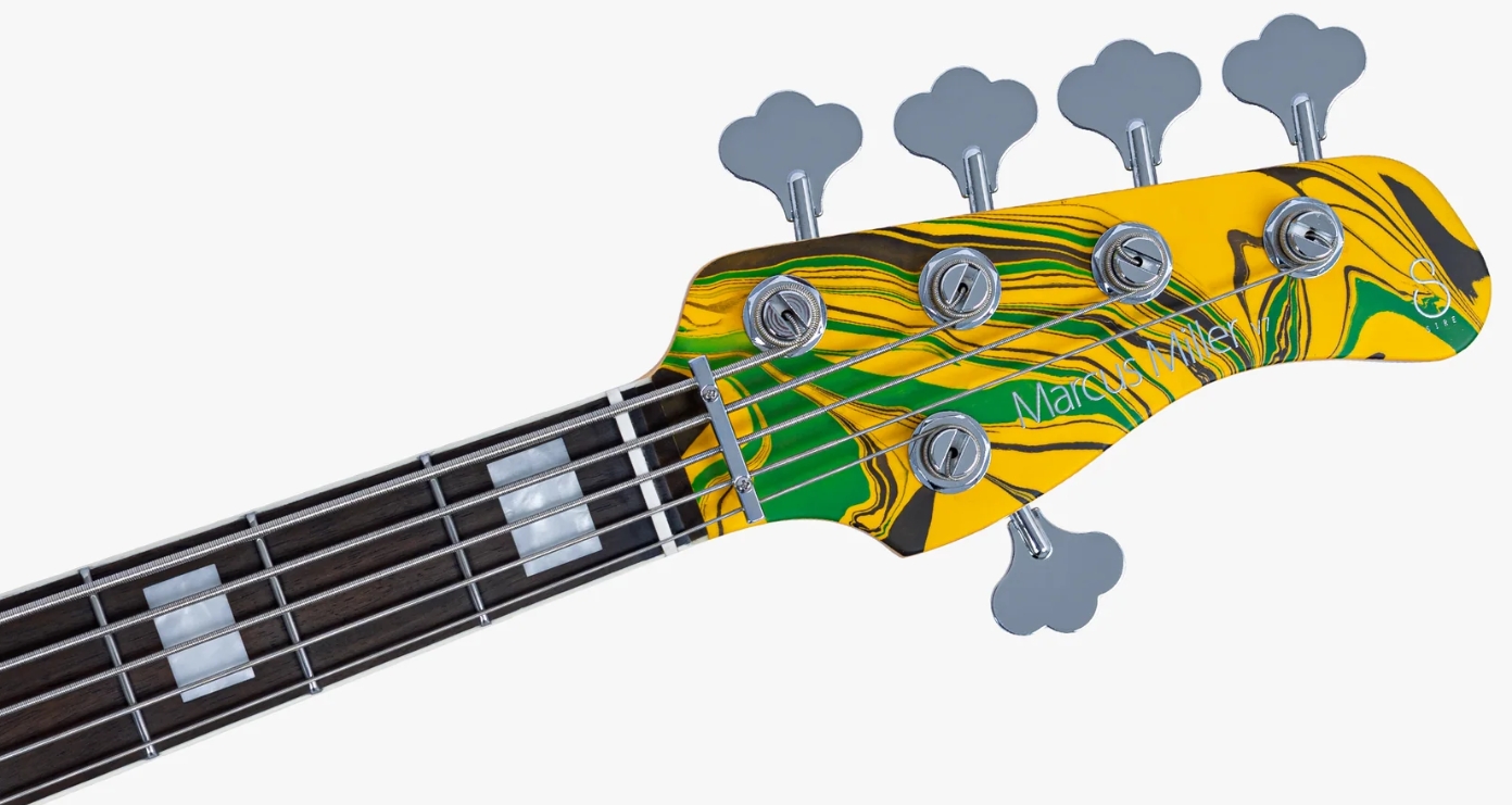 Sire Marcus Miller V7 Alder 2nd Gen 5st 5c Active Eb - Yellow Swirl - Bajo eléctrico de cuerpo sólido - Variation 3
