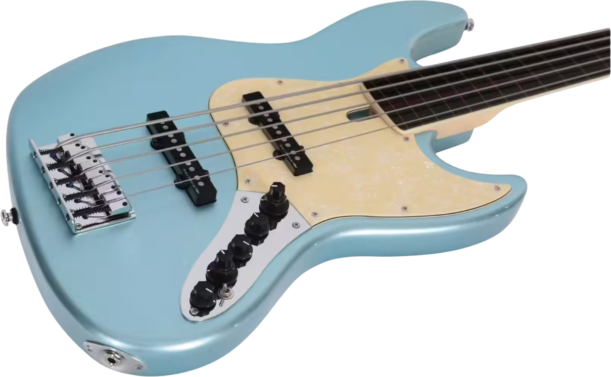 Sire Marcus Miller V7 Alder 5st Fl 2nd Gen. 5c Fretless Eb Sans Housse - Lake Placid Blue - Bajo eléctrico de cuerpo sólido - Variation 2
