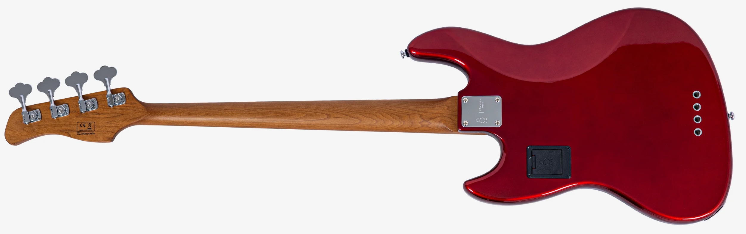 Sire Marcus Miller V7 Alder New Gen 4st Lh 4c Gaucher Active Eb - Candy Apple Red - Bajo eléctrico de cuerpo sólido - Variation 1