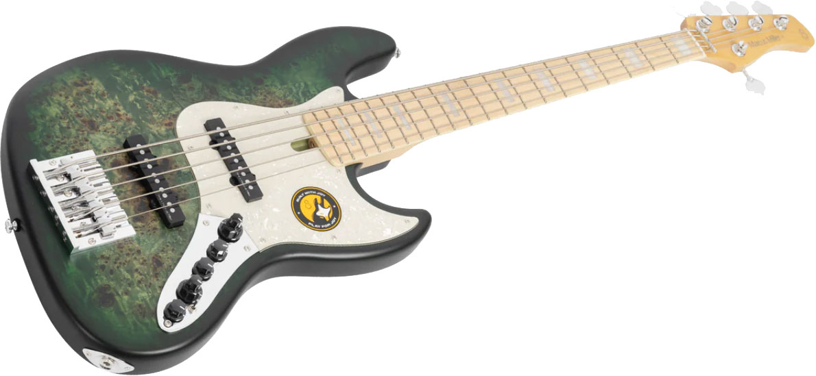 Sire Marcus Miller V7 Ash Reissue 5st 5c Active Mn - Trans Green Satin - Bajo eléctrico de cuerpo sólido - Variation 2
