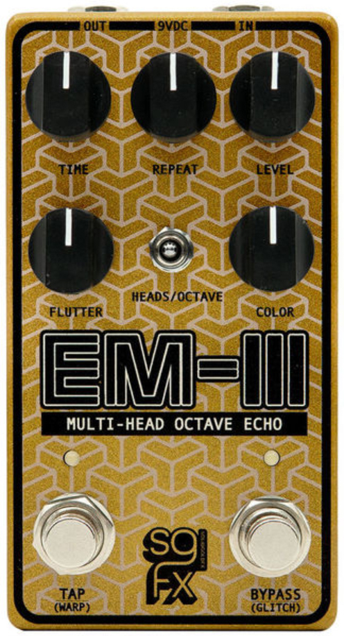 Solidgoldfx Em-iii Multi-head Octave Echo - Pedal de reverb / delay / eco - Main picture