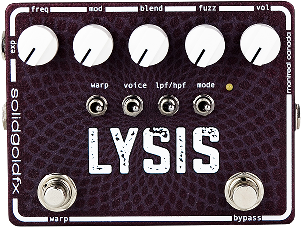 Solidgoldfx Lysis Polyphonic Octave Down Fuzz Modulator - Pedal overdrive / distorsión / fuzz - Main picture