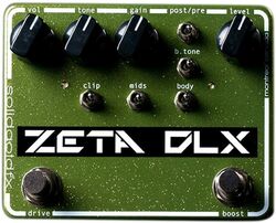Preamplificador para guitarra eléctrica Solidgoldfx Zeta DLX Preamp, Overdrive & Boost